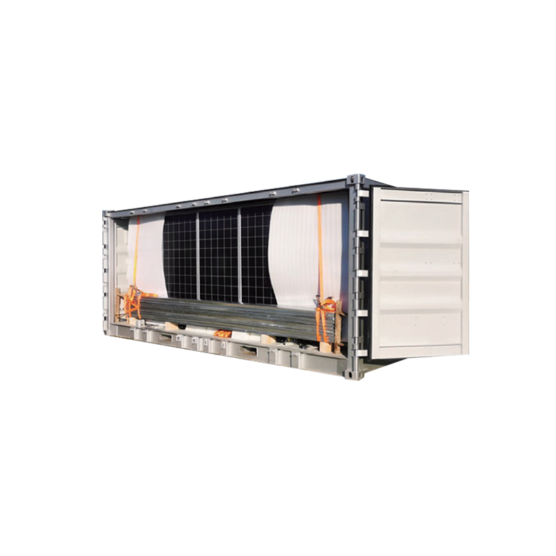 Contenedor de energía solar plegable