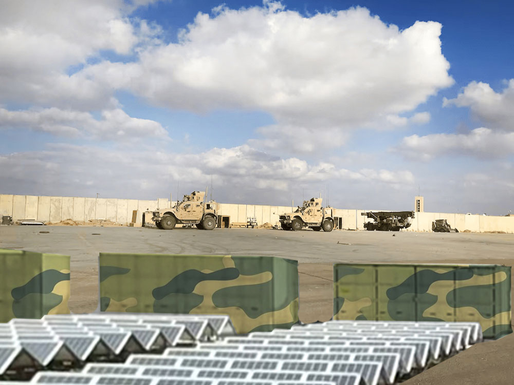 Solar Power Containers for Asuntos militares